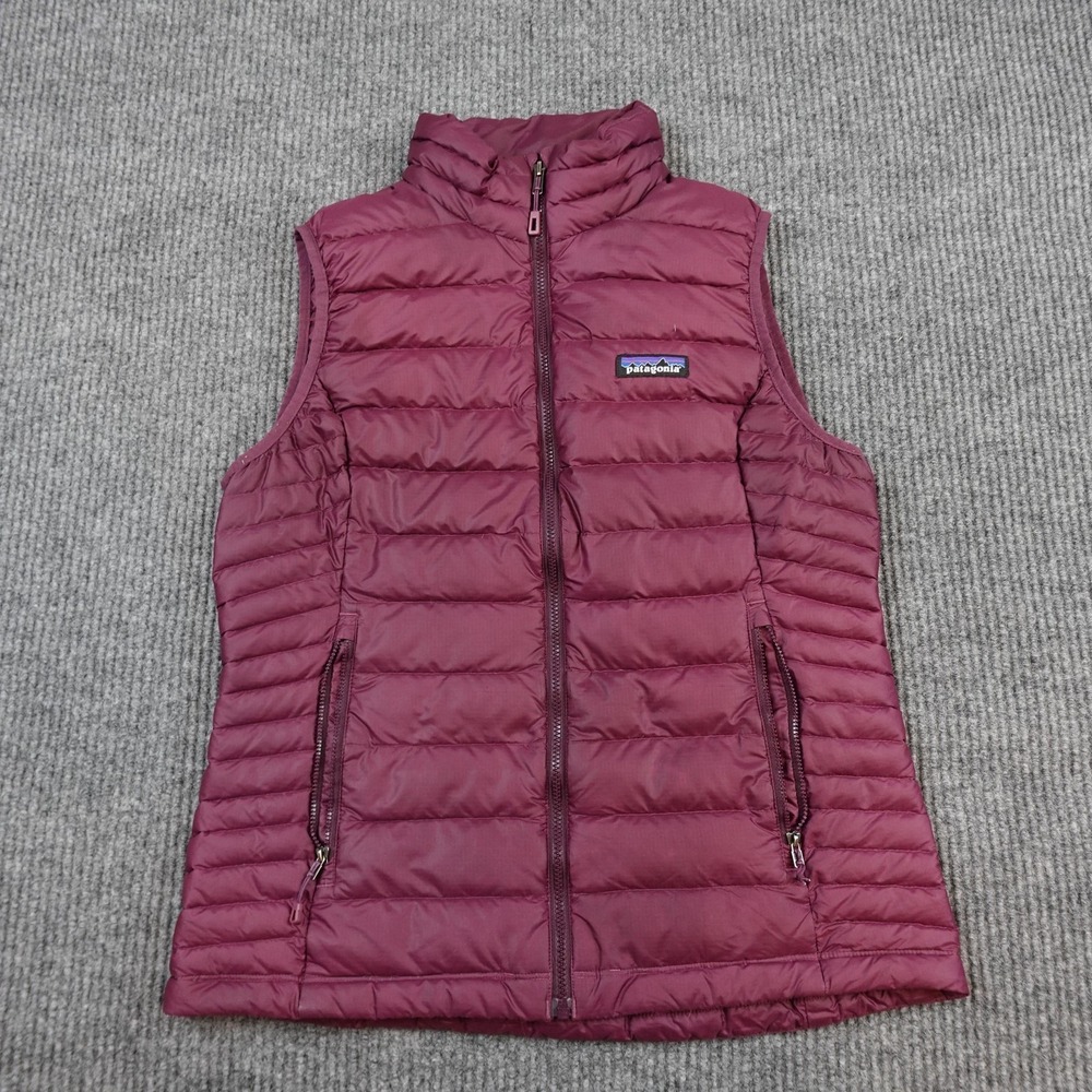 Patagonia Down Sweater Vest Womens Medium Balsamic Quilted Puffer Full Zip 84628